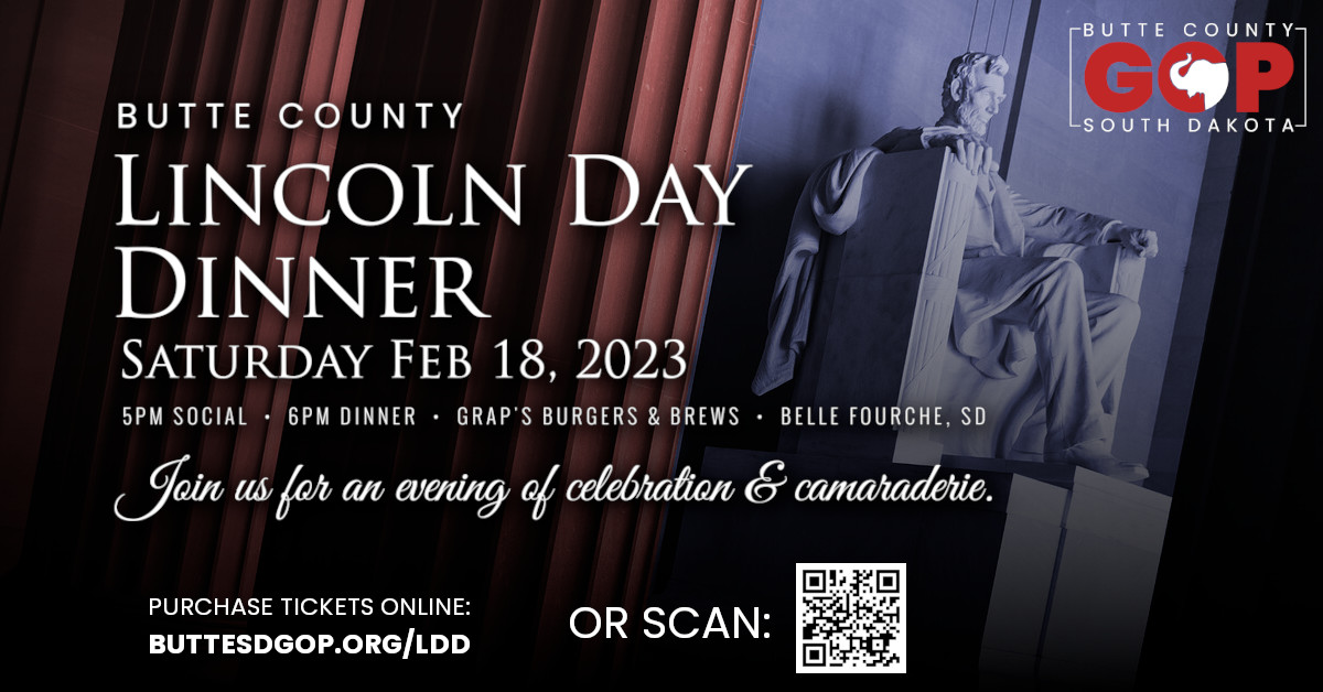 Purchase Lincoln Day Dinner Tickets Butte County, SD Republican